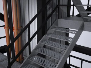 ロケット発射台 3Dモデル