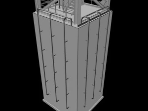 ロケット発射台 3Dモデル