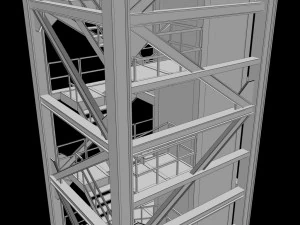 ロケット発射台 3Dモデル