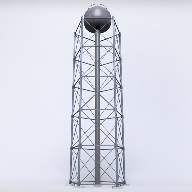 scaffolding radio tower power small Modelo 3D .c4d .max .obj .3ds .fbx .stl .blend 