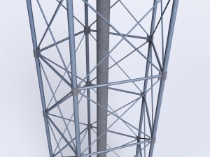 scaffolding radio tower power small Modelo 3D