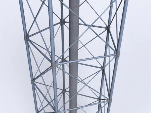 scaffolding radio tower power small 3D Model