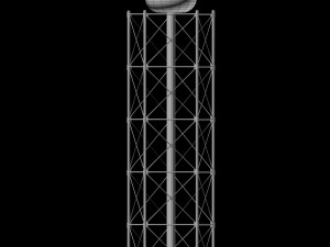 scaffolding radio tower power small Modelo 3D