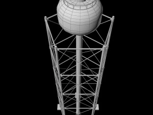 scaffolding radio tower power small 3D Model