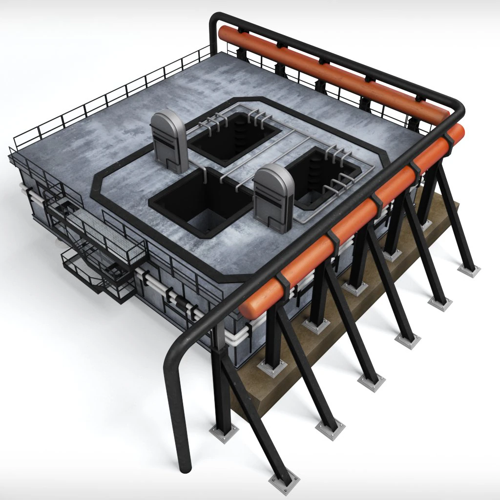 rocket mobile launch platform 3D Model .c4d .max .obj .3ds .fbx .stl .blend 