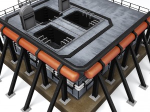 rocket mobile launch platform 3D Модель