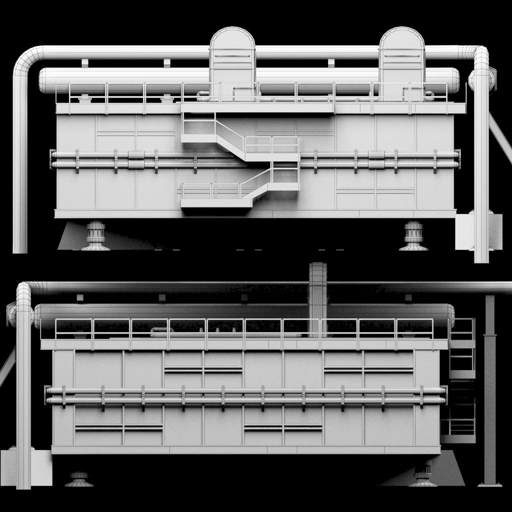 Platform model. Catwalk model 3d.