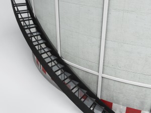 industrial oil tank cylinder 3D-Modell