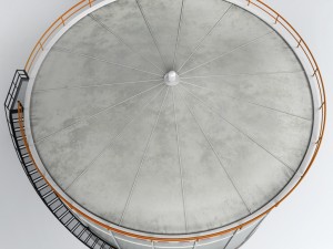 industrial oil tank cylinder 3D-Modell