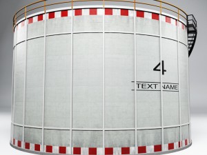 industrial oil tank cylinder 3D-Modell