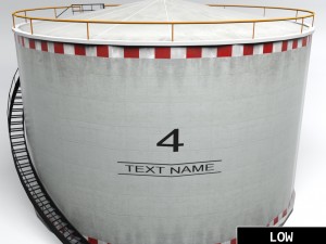 industrial oil tank cylinder 3D-Modell