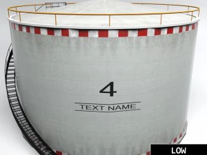 industrial oil tank cylinder 3D Model
