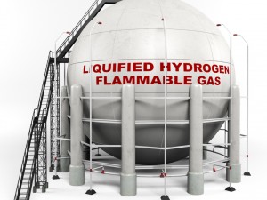 industrial sphere tank oil Modello 3D