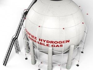 industrial sphere tank oil Modello 3D
