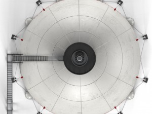 industrial sphere tank oil Modello 3D