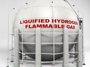 industrial sphere tank oil Modello 3D