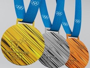 pyeongchang 2018 olympic medal low poly 3D-Modell