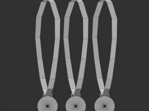 pyeongchang 2018 olympic medal low poly Modelo 3D