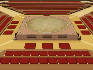 sumo arena grand hall dojo Modelo 3D
