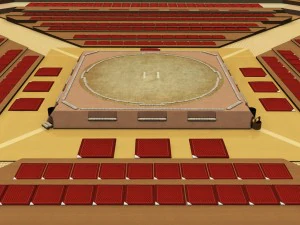 sumo arena grand hall dojo 3D Model