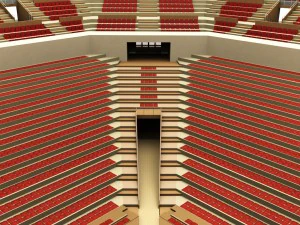 sumo arena grand hall dojo 3D Model
