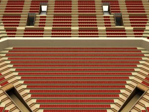 sumo arena grand hall dojo 3D Model