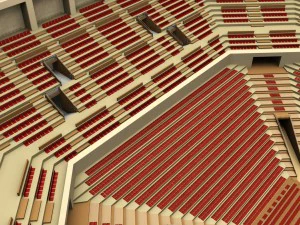 sumo arena grand hall dojo 3D Model