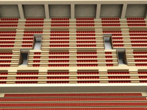 sumo arena grand hall dojo 3D Model