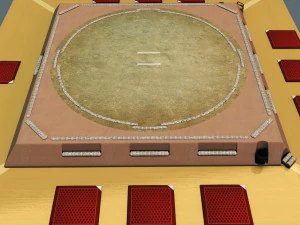 sumo arena grand hall dojo 3D Model