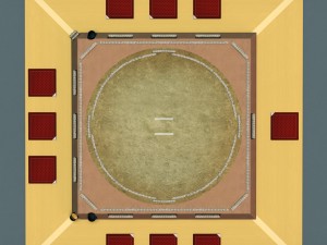 sumo arena grand hall dojo Modelo 3D