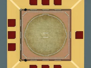 sumo arena grand hall dojo 3D Model