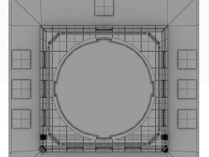 sumo arena grand hall dojo Modelo 3D