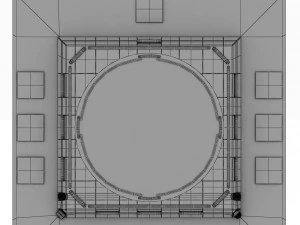 sumo arena grand hall dojo 3D Model