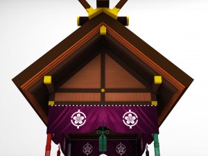 sumo arena grand hall dojo Modelo 3D