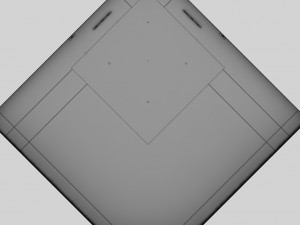 baseball stadium arena diamond low poly 3D 模型