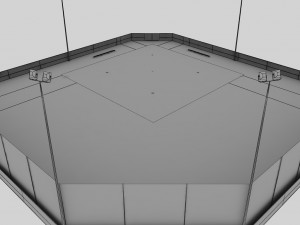 baseball stadium arena diamond low poly 3D 模型