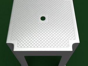 garden plastic stool 3D Модель