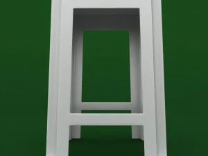garden plastic stool 3D Model