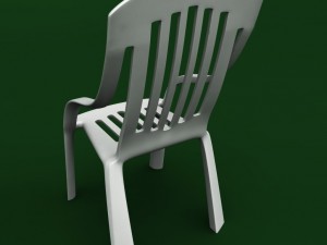 garden plastic chair Modelo 3D
