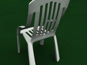 garden plastic chair 3D Model