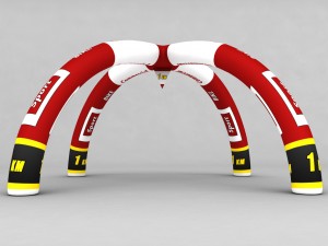 banner commercial road bike low poly 2011 3D-Modell