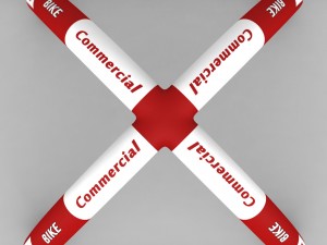 banner commercial road bike low poly 2011 Modelo 3D