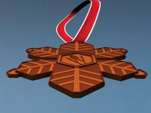 sport winter medal pack 3D Model