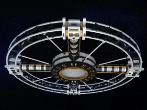 uzay istasyonu torus bilimkurgu 3D Model