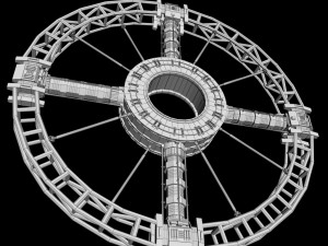 space station torus sci-fi 3D Model