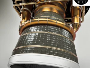 engine space rocket 3D Model