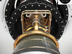 engine space rocket Modèle 3D