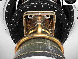 engine space rocket 3D Model