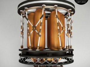 engine space rocket Modèle 3D