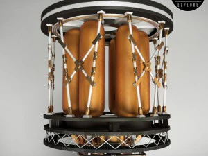 engine space rocket 3D Model